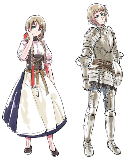 liechtenstein and switzerland (axis powers hetalia) drawn by himaruya_hidekazu