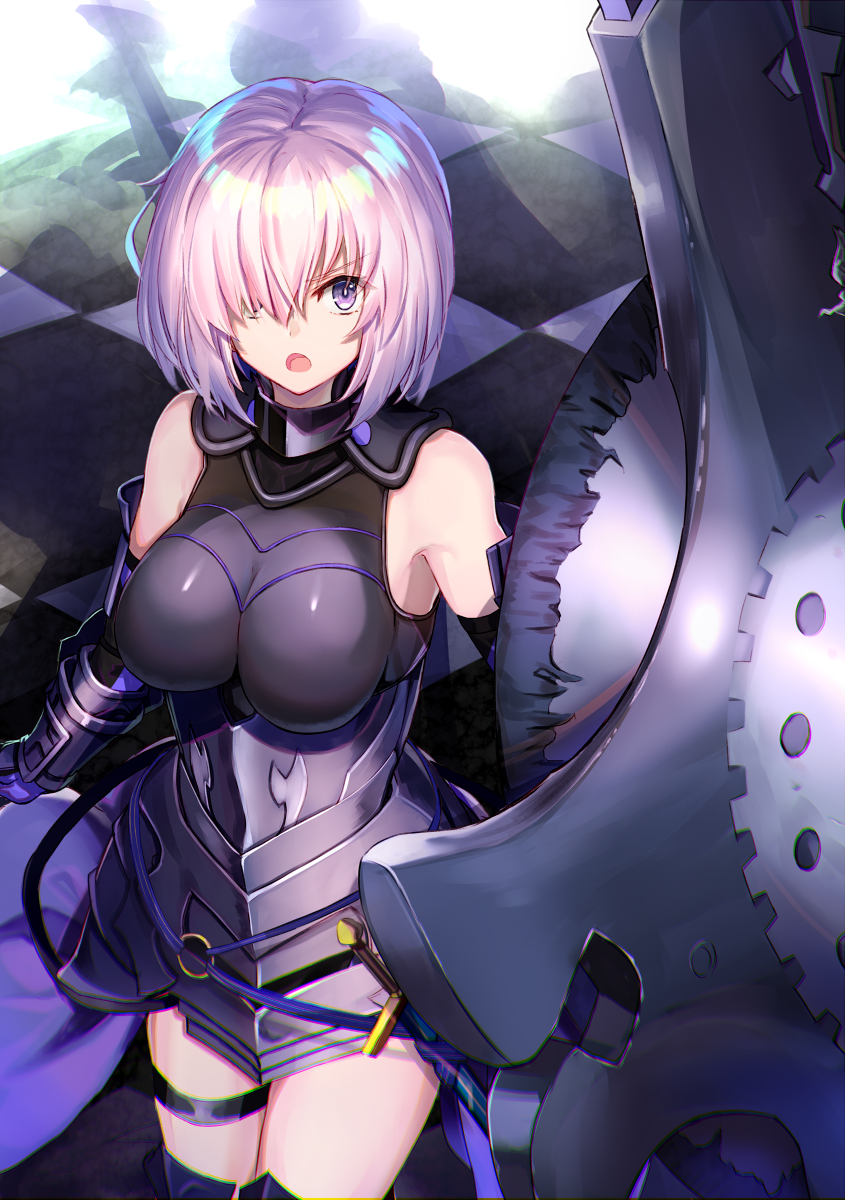 mash kyrielight (fate and 1 more) drawn by ninoude_(ninoude44)