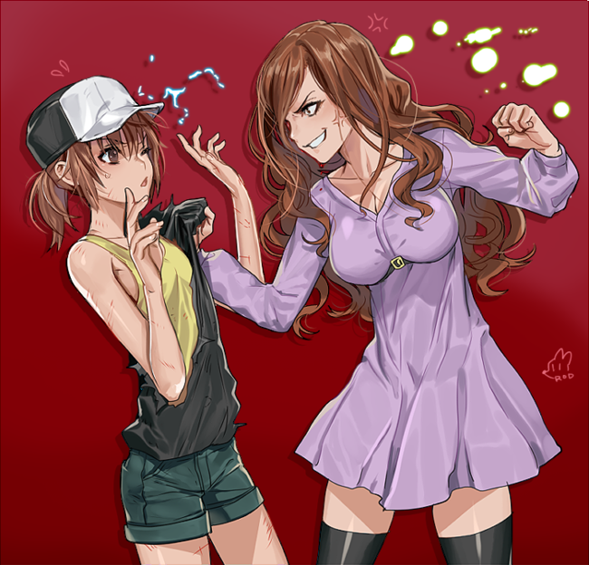 misaka mikoto and mugino shizuri (toaru majutsu no index and 2 more) drawn by rod_(rod4817)