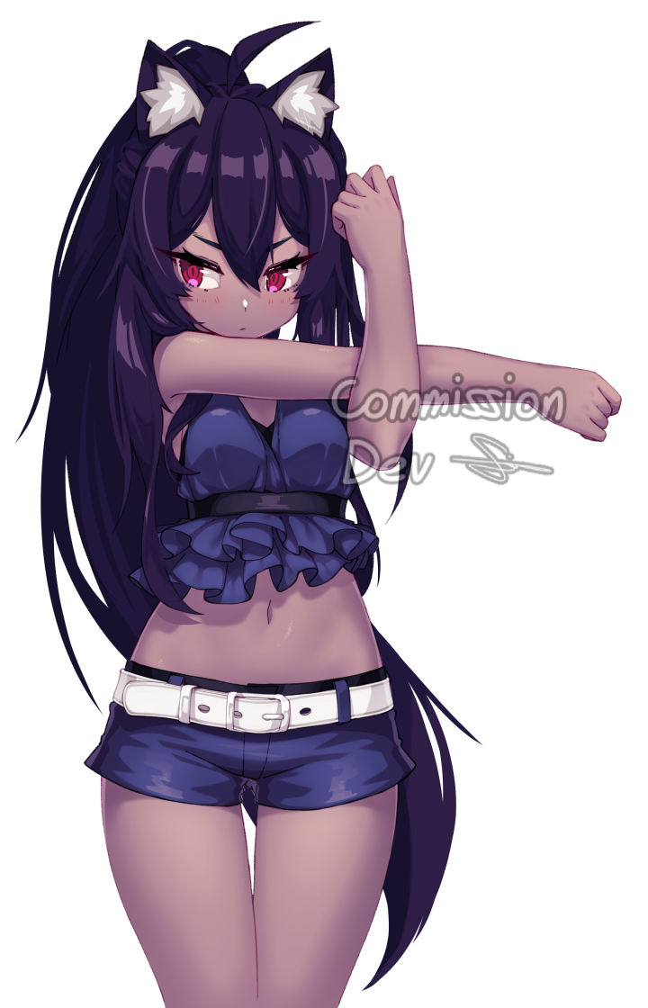 brown kemomimi-chan (original and 1 more) drawn by dev_(dev0614)