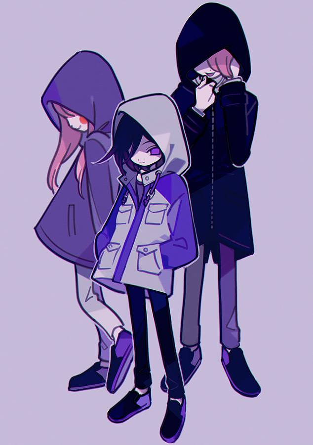 oma kokichi and dice members (danganronpa and 1 more) drawn by cheru_(sinkai_ringo)
