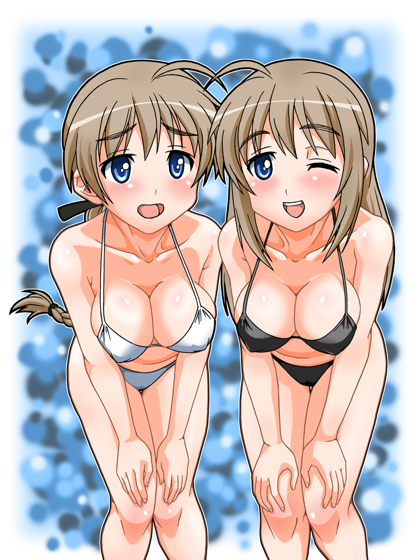 lynette bishop and wilma bishop (world witches series and 2 more) drawn by doku_donguri