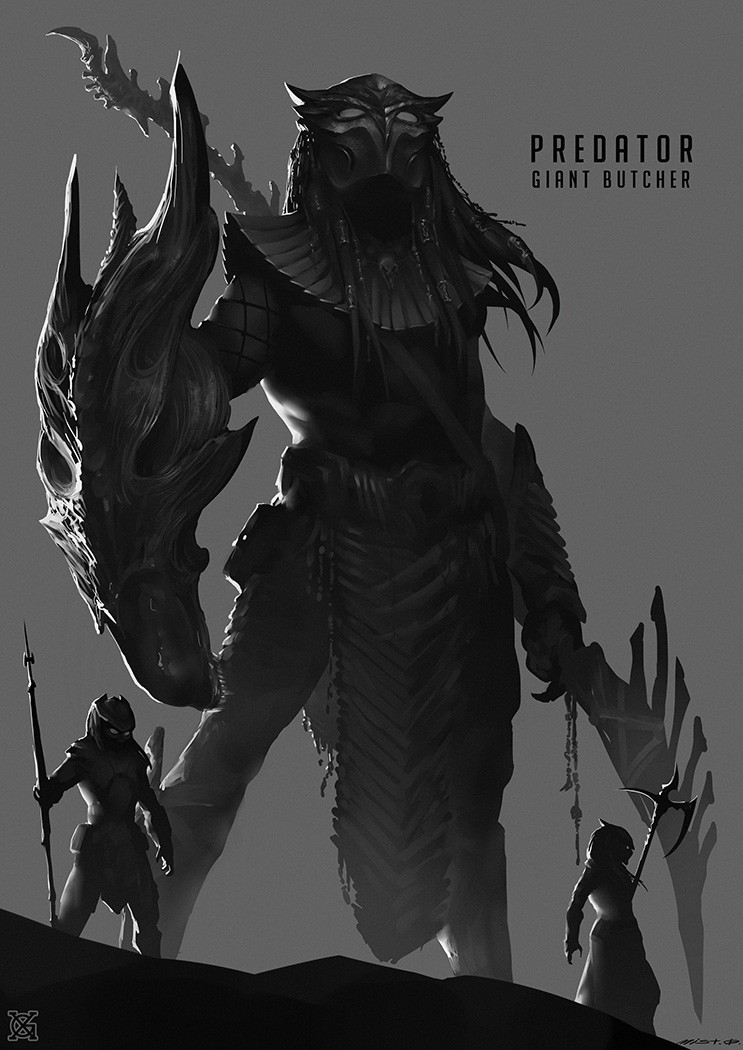 xenomorph, predator, and alien queen (alien and 3 more) drawn by xiaoguimist