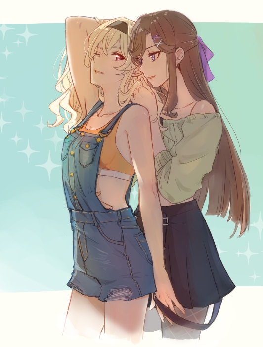 saijou claudine and tendou maya (shoujo kageki revue starlight) drawn by lamey20555281