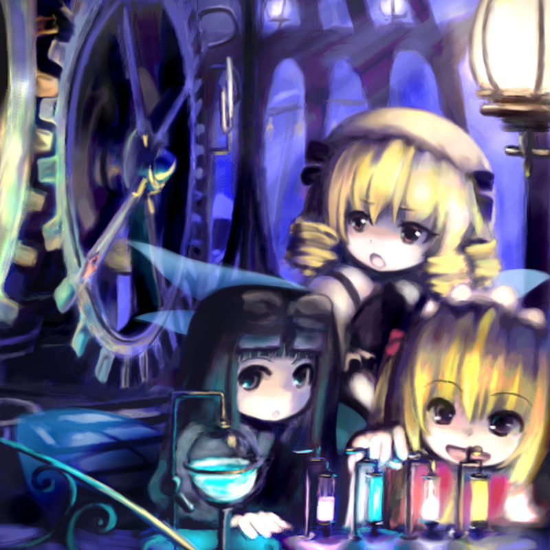 star sapphire, luna child, and sunny milk (touhou) drawn by tsubasa_(abchipika)