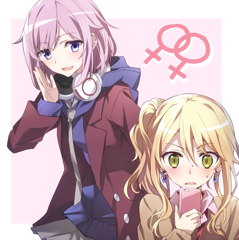 aihara yuzu and mizusawa matsuri (citrus) drawn by tsuezu