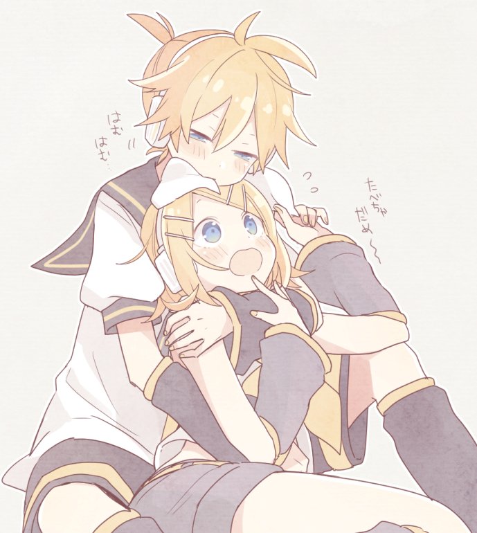 kagamine rin and kagamine len (vocaloid) drawn by suzumi_(fallxalice)