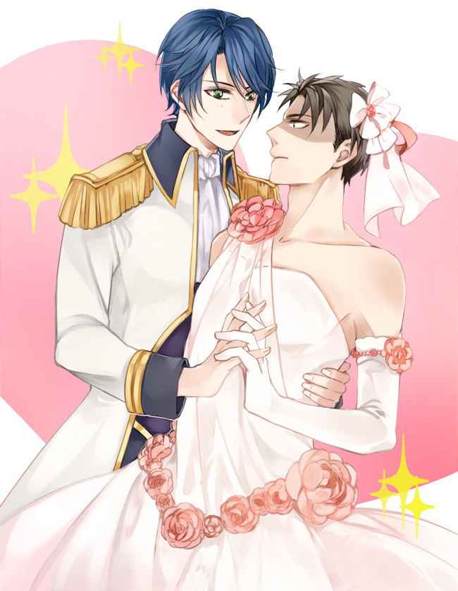 kashima yuu and hori masayuki (gekkan shoujo nozaki-kun) drawn by re-_(71832889)