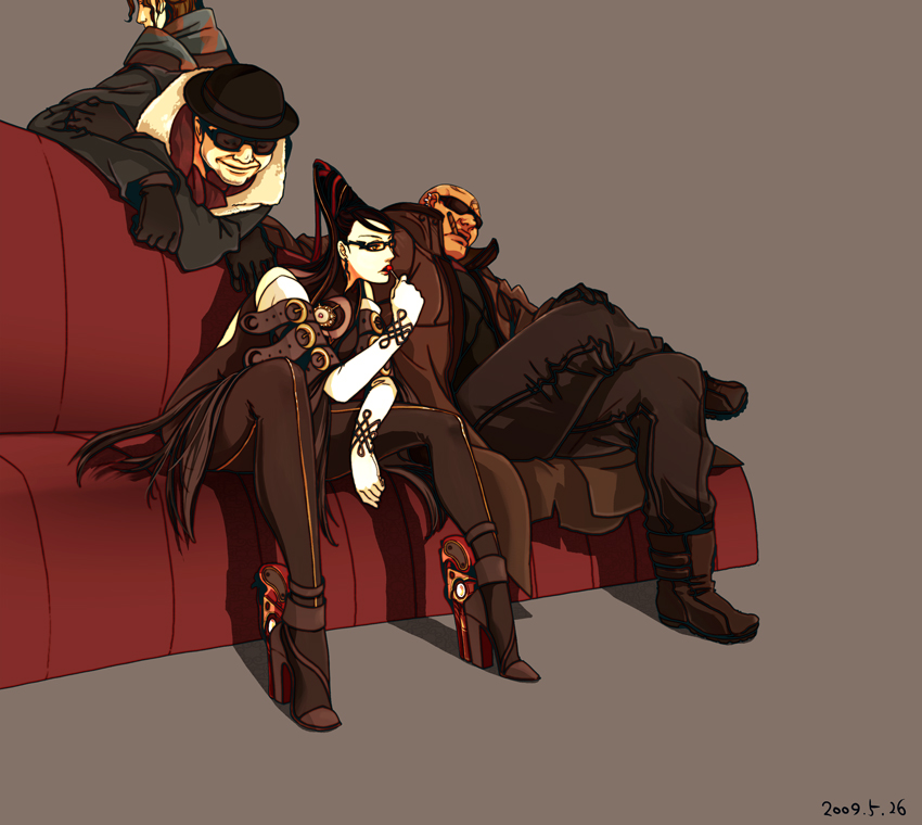 bayonetta, luka redgrave, rodin, and enzo (bayonetta and 1 more)