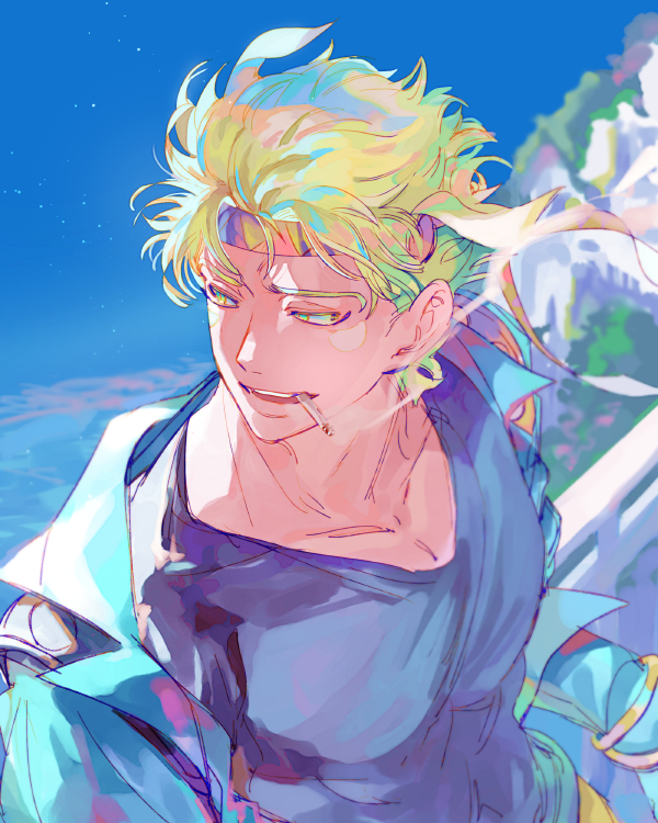 caesar anthonio zeppeli (jojo no kimyou na bouken and 1 more) drawn by senzzang