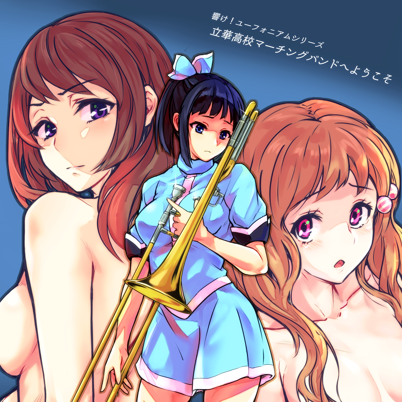 sasaki azusa, nase amika, and hiiragi serina (hibike! euphonium and 1 more) drawn by misogi_(misogi1341)