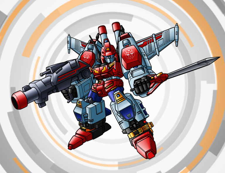 star saber (transformers and 1 more) drawn by shimizu_shauta