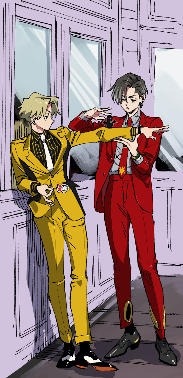 finn oldman and chris redgrave (high card) drawn by mojisan_(ebimo)
