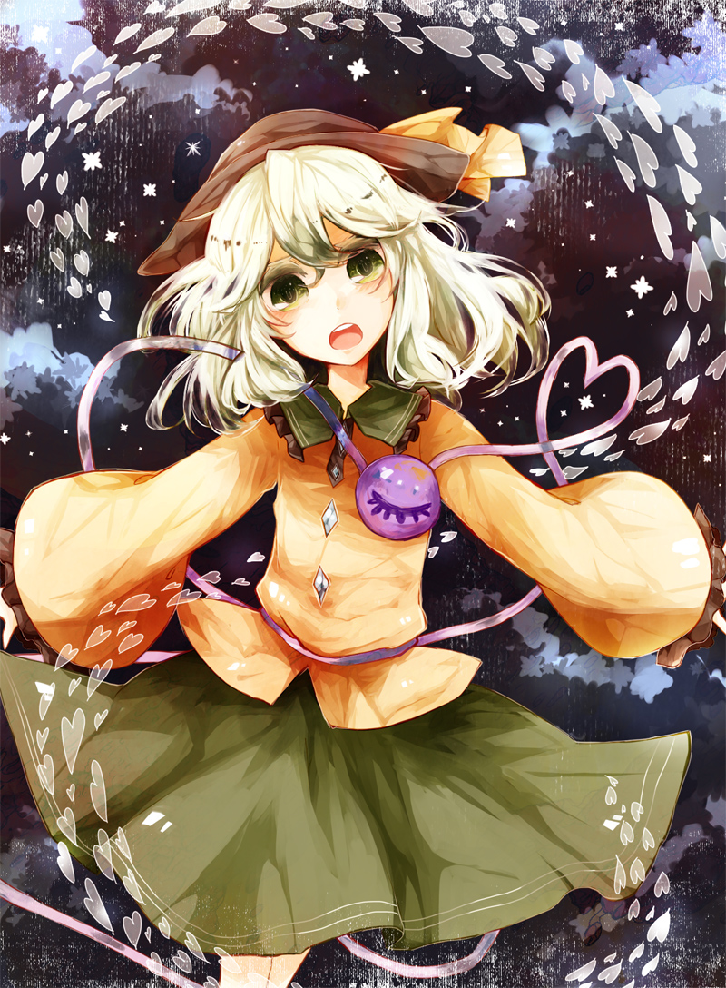 komeiji koishi (touhou) drawn by kaio_(watagami)