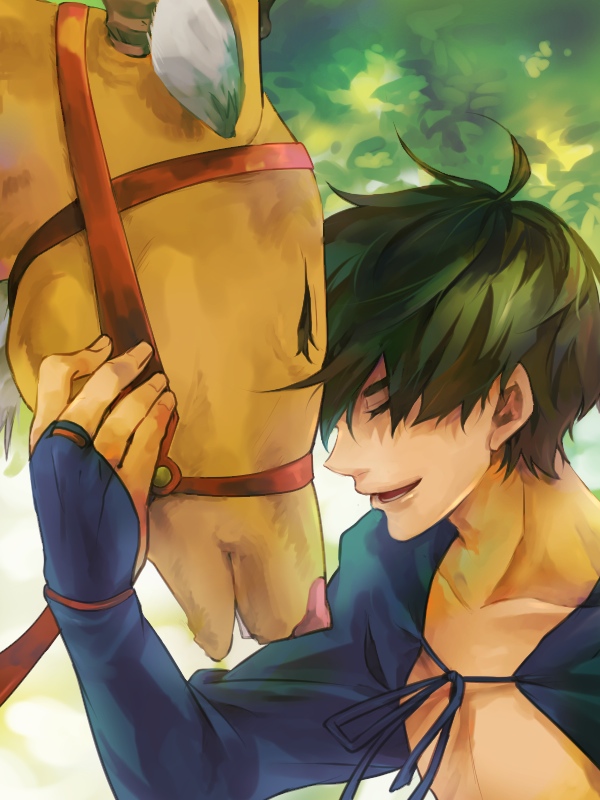 ashitaka and yakul (studio ghibli and 1 more) drawn by dondokodondokodondon