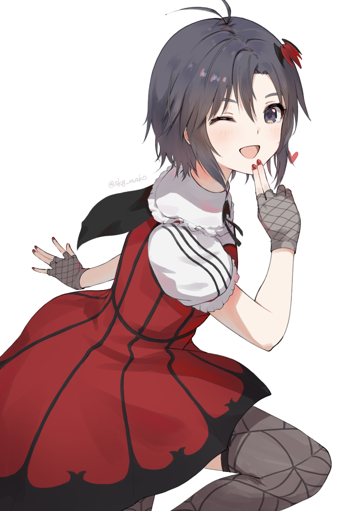 kikuchi makoto (idolmaster and 2 more) drawn by mogskg