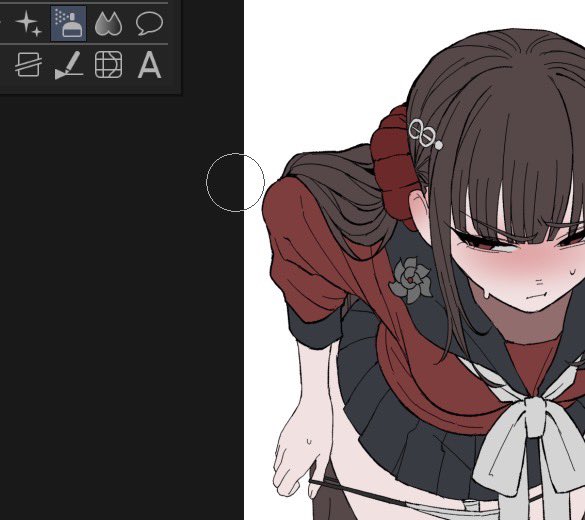 harukawa maki (danganronpa and 1 more) drawn by ha_(user_efmy3542)