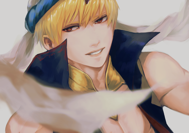 gilgamesh (fate and 1 more) drawn by iduhara_jugo