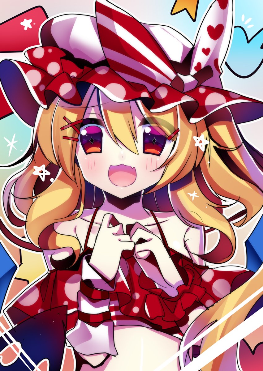 flandre scarlet (touhou and 1 more) drawn by kujou_mikuru