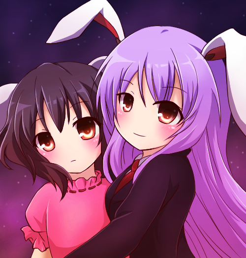 reisen udongein inaba and inaba tewi (touhou) drawn by takojiru