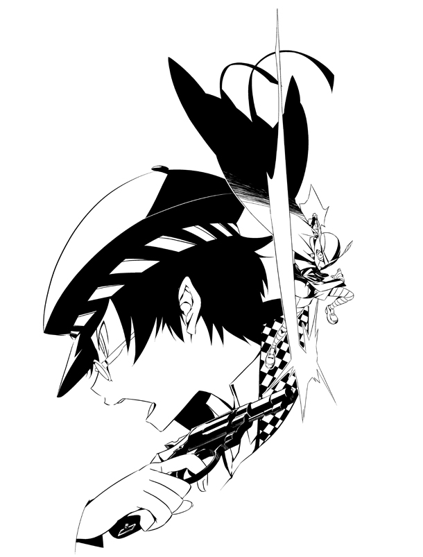 shirogane naoto and sukuna-hikona (persona and 1 more) drawn by hei_jin