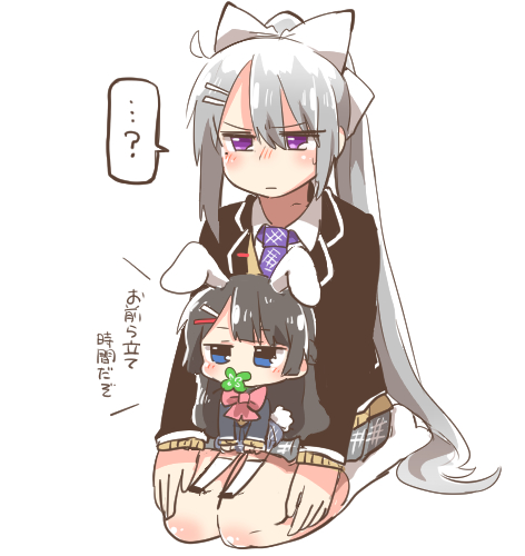 tsukino mito and higuchi kaede (nijisanji) drawn by rebecca_(keinelove)