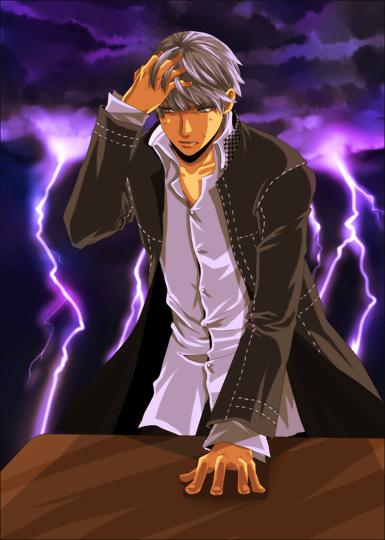 narukami yu (persona and 1 more) drawn by chiru_(sanifani)