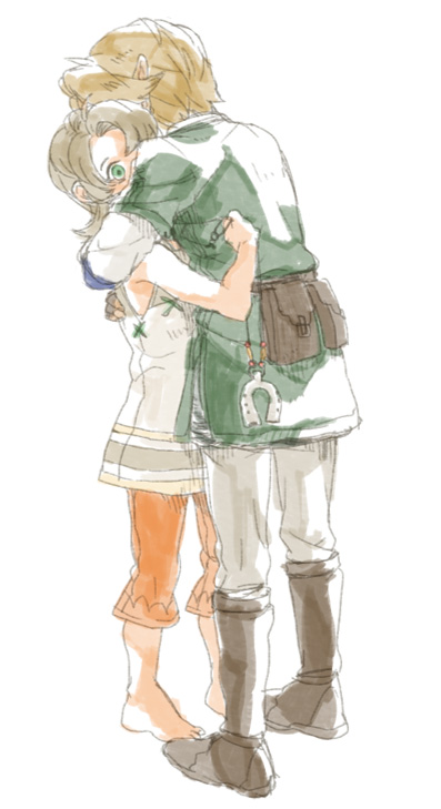 link and ilia (the legend of zelda and 1 more) drawn by yo_mo