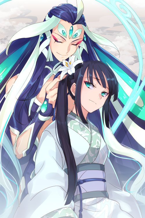 shi huang di and jing ke (fate and 1 more) drawn by echo_(circa)