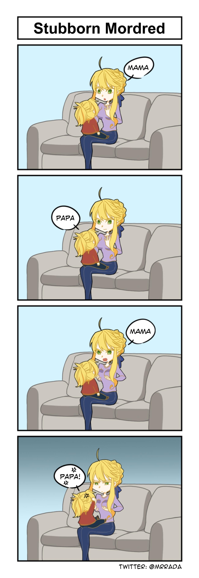 artoria pendragon, saber, and mordred (fate and 1 more) drawn by 2cool4youu