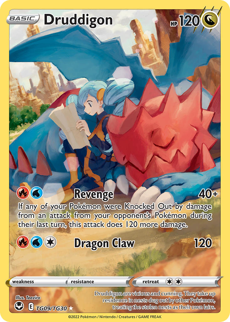 druddigon and ace trainer (pokemon and 2 more) drawn by teeziro
