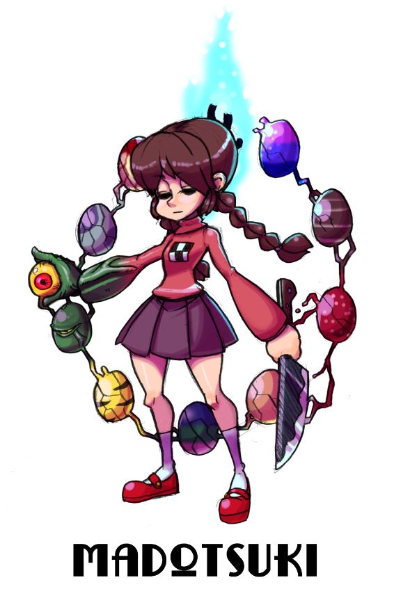 madotsuki (skullgirls and 1 more) drawn by shioinu_kemushi