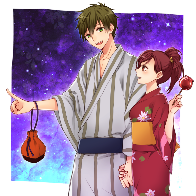tachibana makoto and matsuoka gou (free!) drawn by rio_(rio_01)