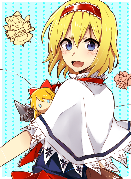 alice margatroid and shanghai doll (touhou) drawn by 6_(yuchae)