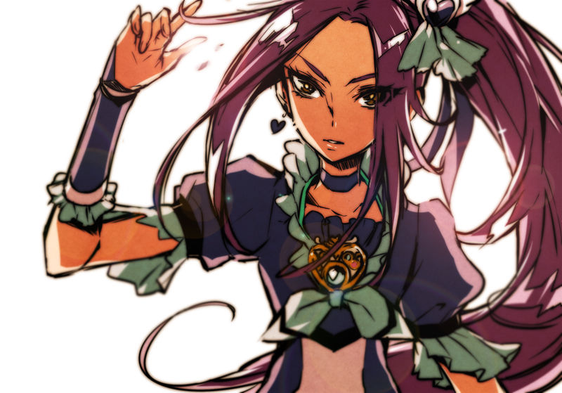 kurokawa eren, seiren, and cure beat (precure and 1 more) drawn by chiyo_(rotsurechiriha)