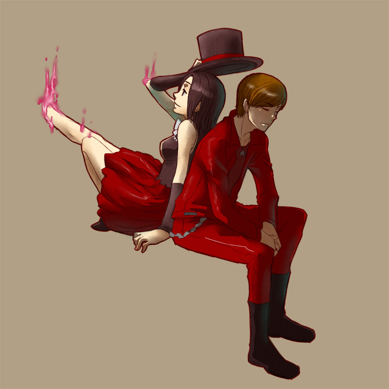 terui ryuu and lily shirogane (kamen rider and 1 more) drawn by suzu_(meabeasheep)
