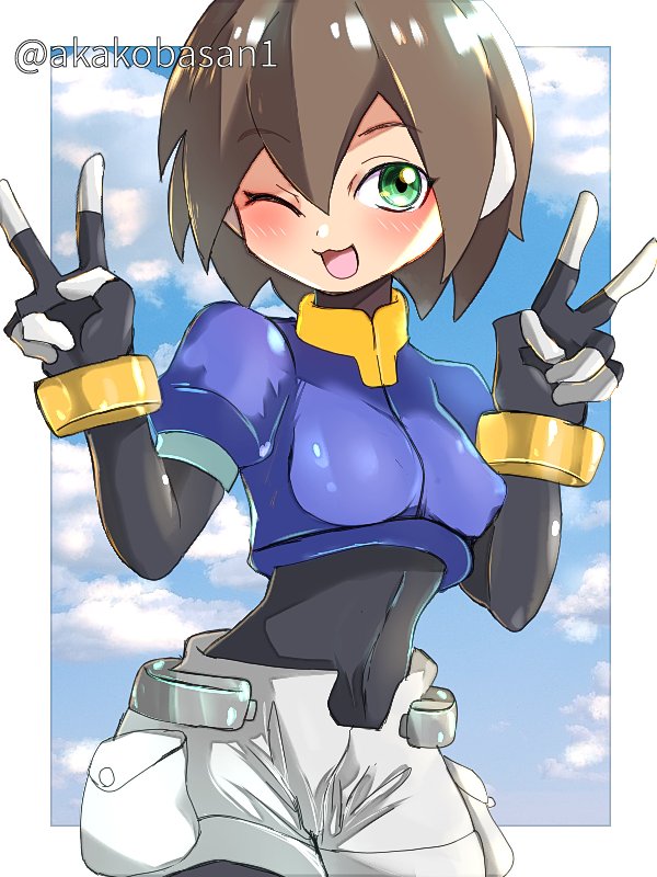 aile (mega man and 1 more) drawn by akako83