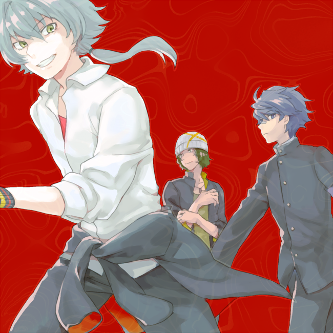kizaki ren, taiga takeru, and enjoji michiru (idolmaster and 1 more) drawn by tokito0305