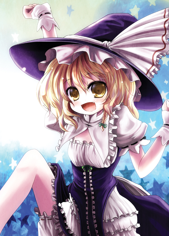 kirisame marisa (touhou and 1 more) drawn by kurona