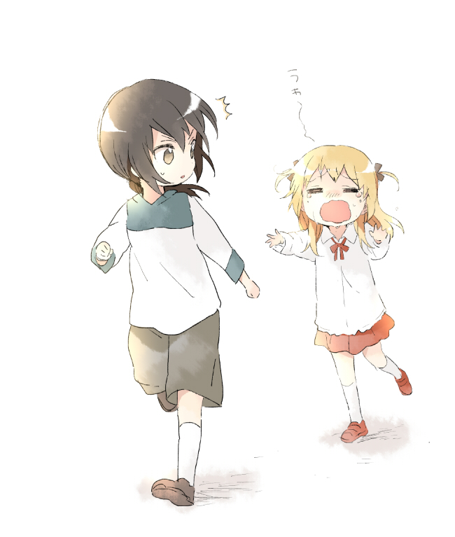 toshinou kyouko and funami yui (yuruyuri) drawn by namori