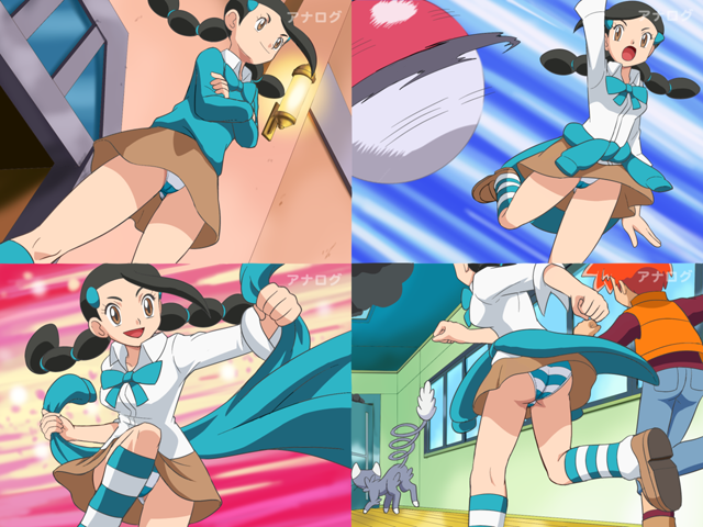 candice, glameow, and zoey (pokemon and 1 more) drawn by pokemoa