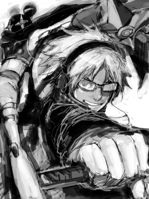 hanamura yousuke (persona and 1 more) drawn by yosim