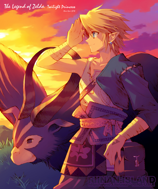 link and ordon goat (the legend of zelda and 1 more) drawn by usui_rina