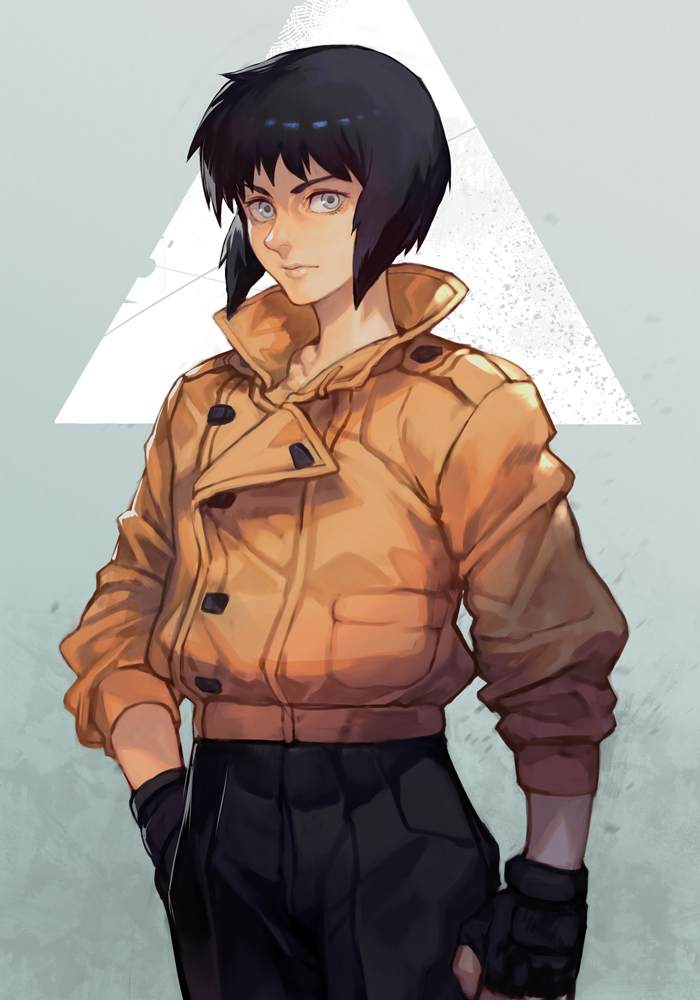 kusanagi motoko (ghost in the shell) drawn by hungry_clicker
