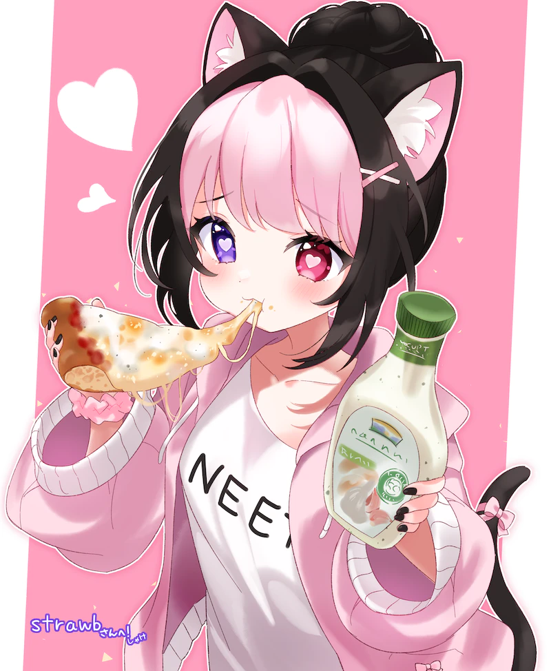 darlingstrawb (indie virtual youtuber) drawn by shake_(noripasuta)