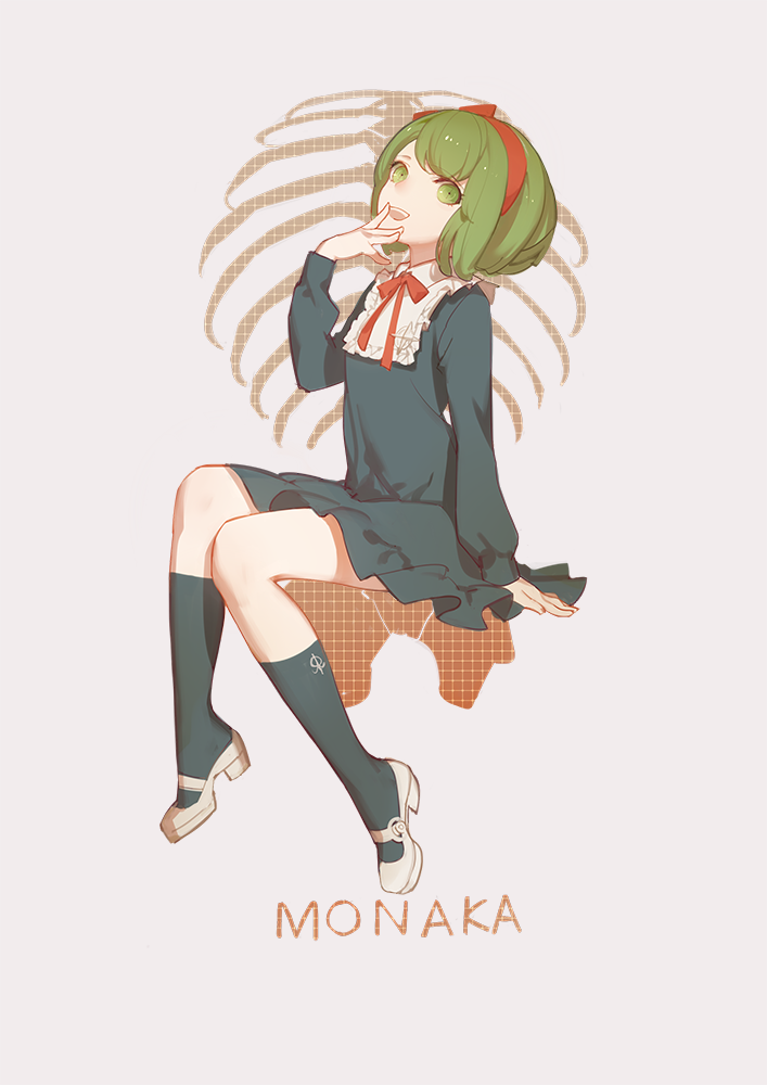 towa monaca (danganronpa and 1 more) drawn by ask_(askzy)