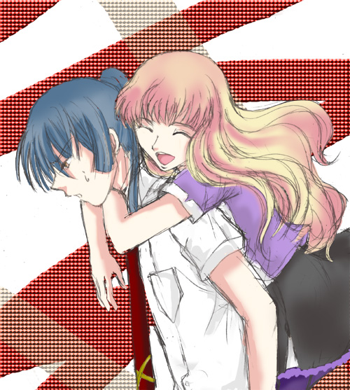 sheryl nome and saotome alto (macross and 1 more)
