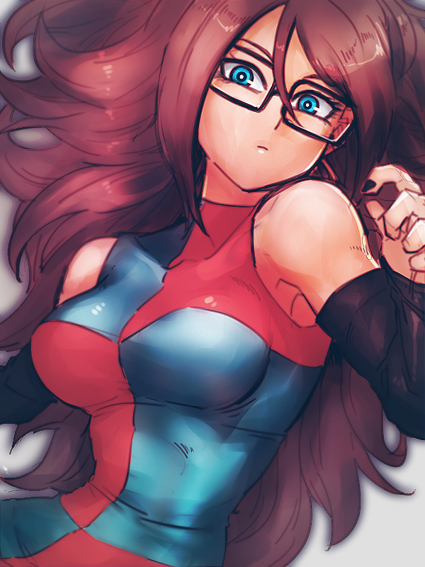 android 21 (dragon ball and 1 more) drawn by kemachiku