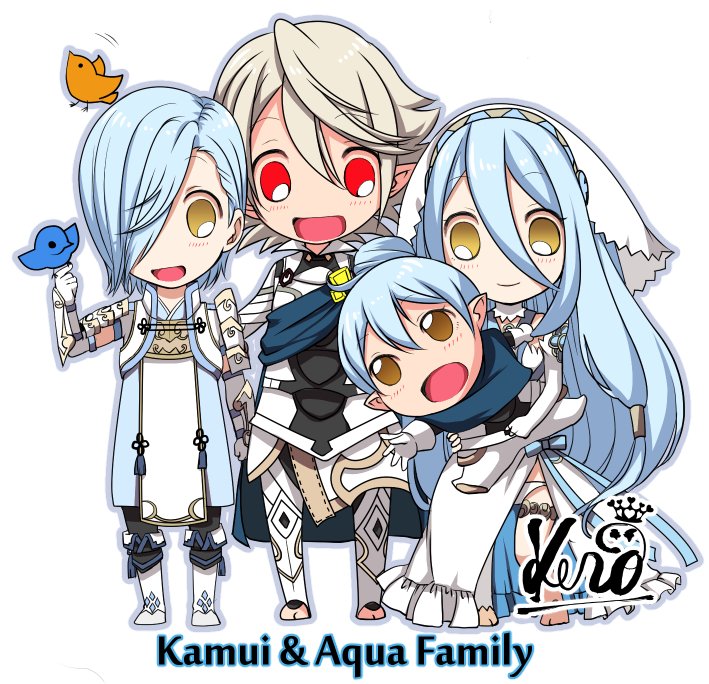 azura, male corrin, female kana, and shigure (fire emblem and 1 more) drawn by kero_sweet