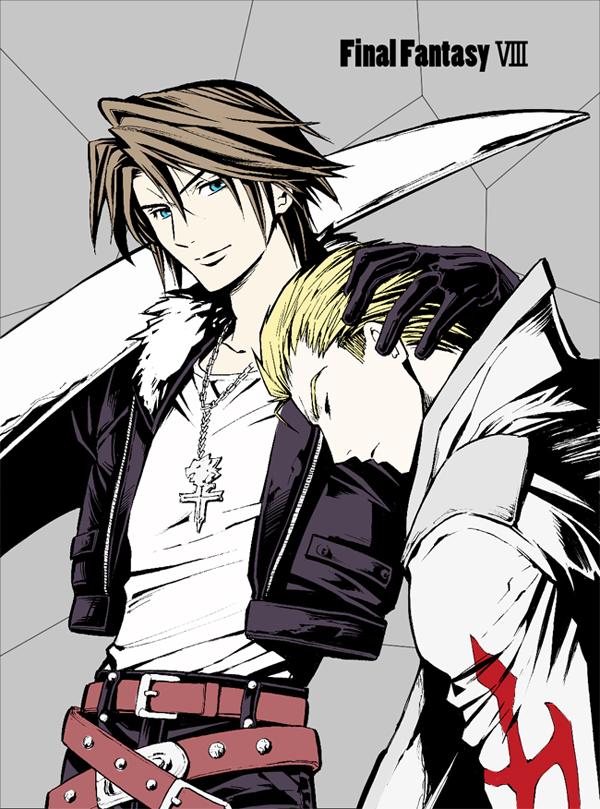 squall leonhart and seifer almasy (final fantasy and 1 more) drawn by gacharunta